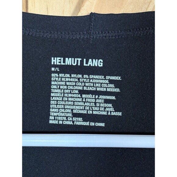 EUC Helmut Lang Black Bodycon Long Sleeve Dress Women’s Size M/L - Picture 3 of 4